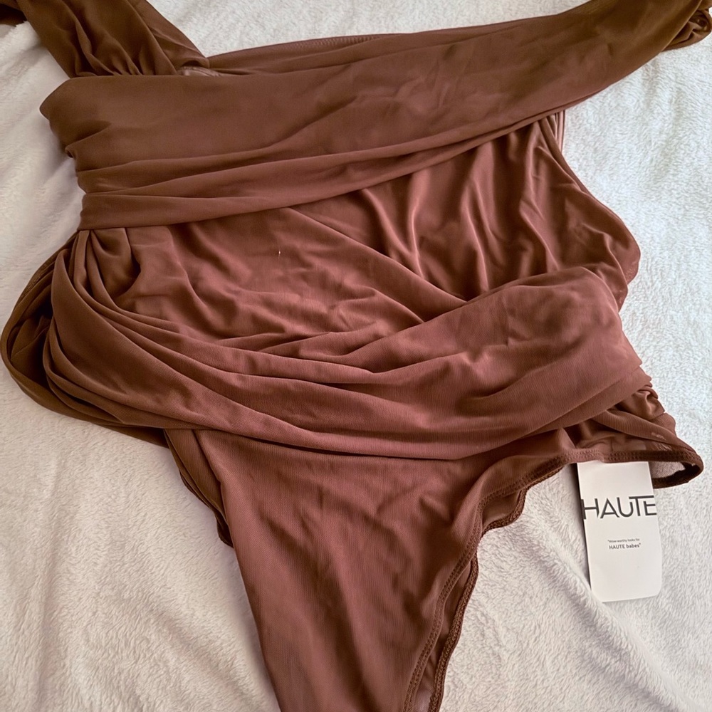 SHEIN Chocolate Brown Bodysuit
